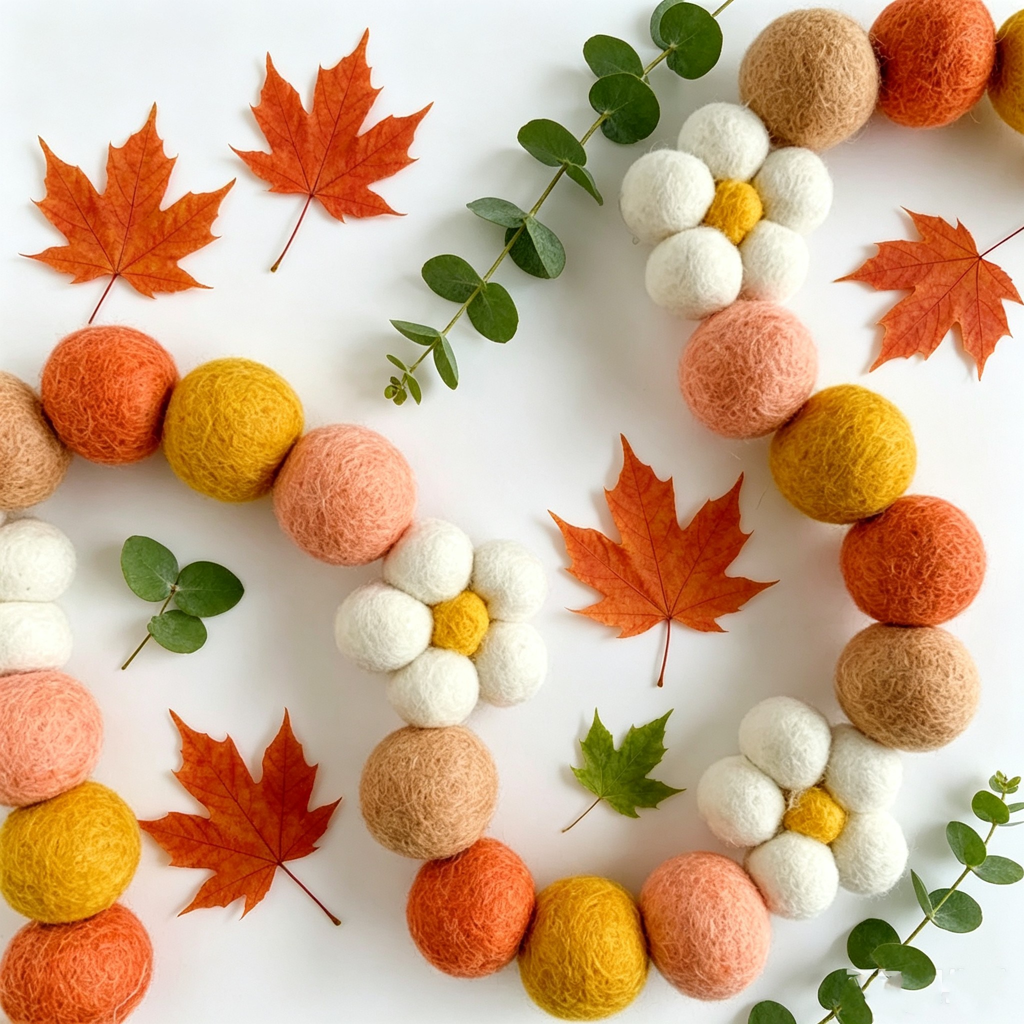 Home Textiles Photos - Ins Wool Felt Balls Daisy Flower
