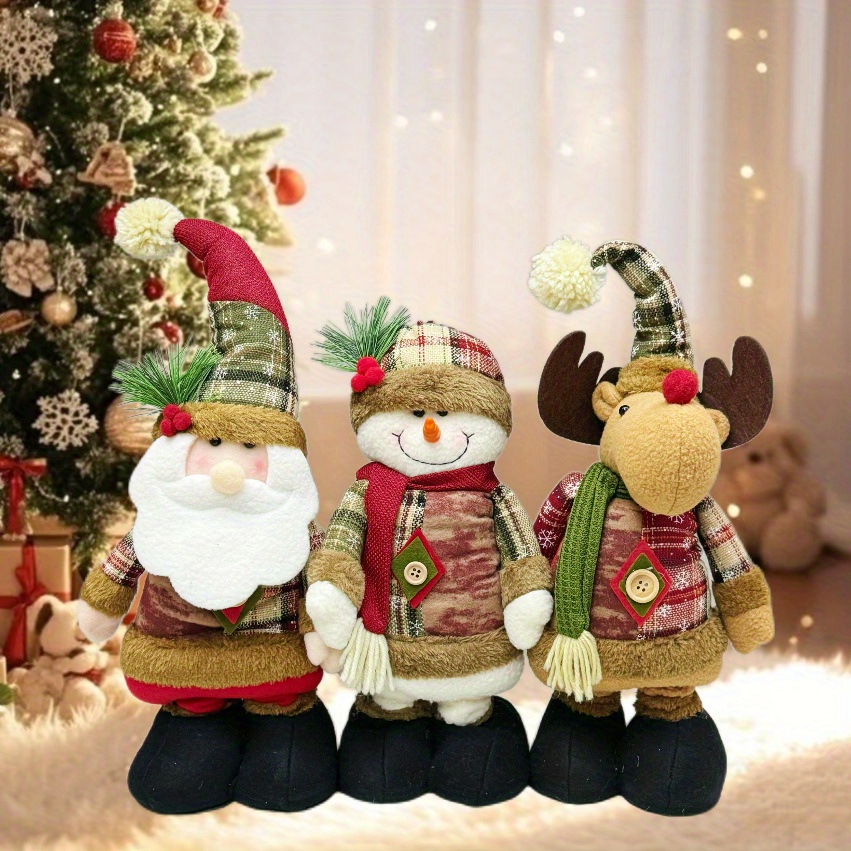 Home Textiles Store - 1/3pcs Festive Christmas Decorations Elegant Plaid