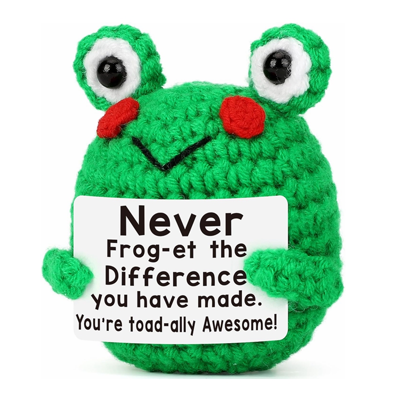 Funny Crochet Frog Figurines E - Home Textiles Today reseña y precio