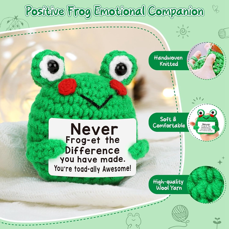 Funny Crochet Frog Figurines E - Home Textiles Today reseña y precio