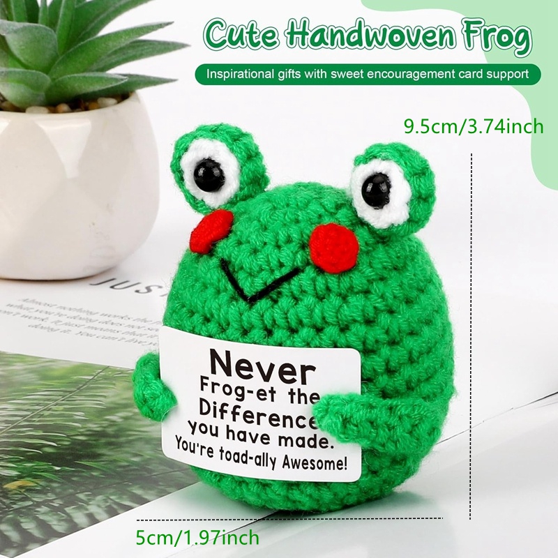 Funny Crochet Frog Figurines E - Home Textiles Today reseña y precio