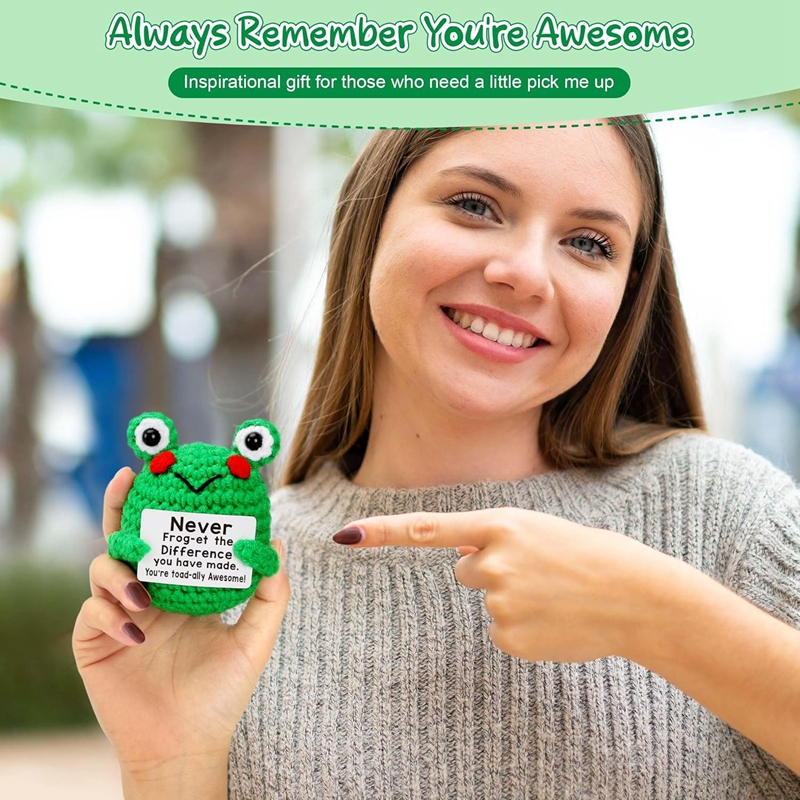 Funny Crochet Frog Figurines E - Home Textiles Today reseña y precio