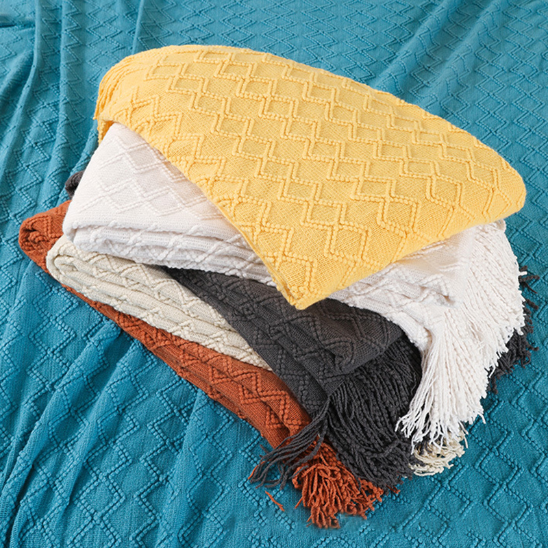 Knit Blanket Grey Nordic Waffl - Home Textiles Europe reseña y precio