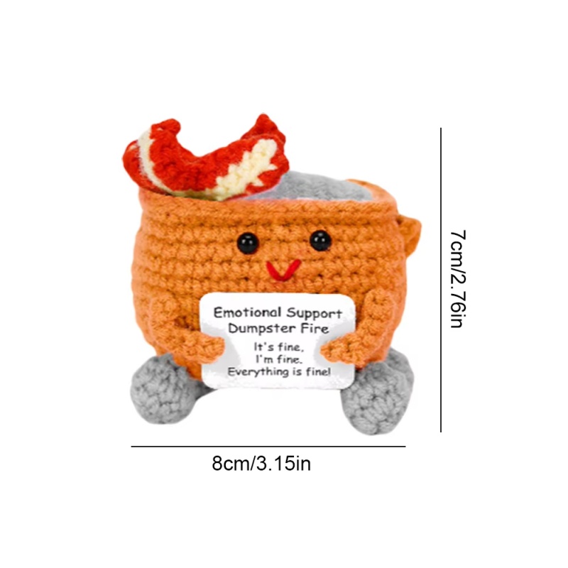 Handmade Crochet Dumpster Fire - Home Textiles Today reseña y precio