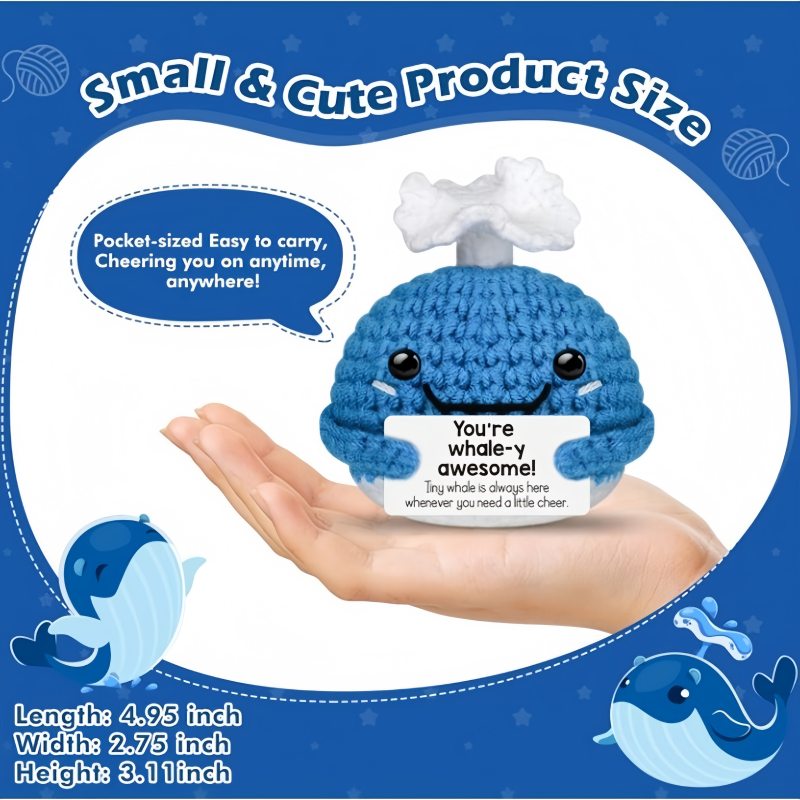 Funny Crochet Whale Dolls with - Home Textiles Today reseña y precio