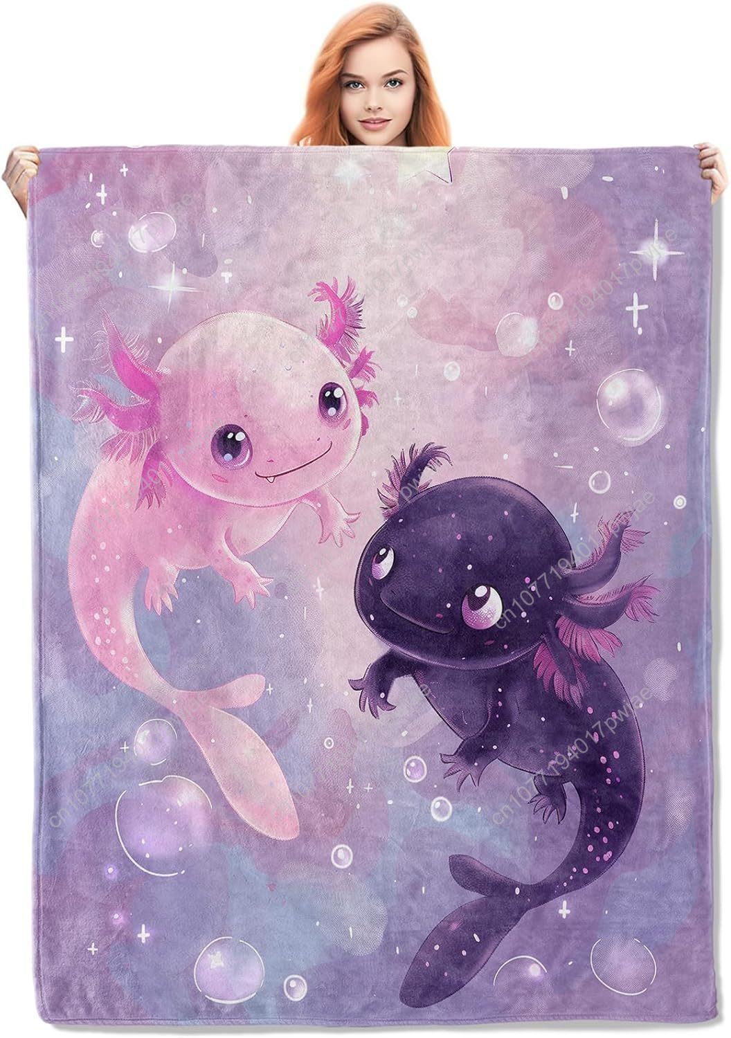 Axolotl Blanket Cute Axolotls  - Home Of Textiles reseña y precio