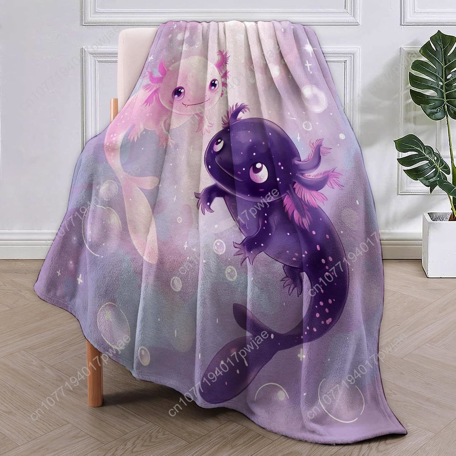Axolotl Blanket Cute Axolotls  - Home Of Textiles reseña y precio
