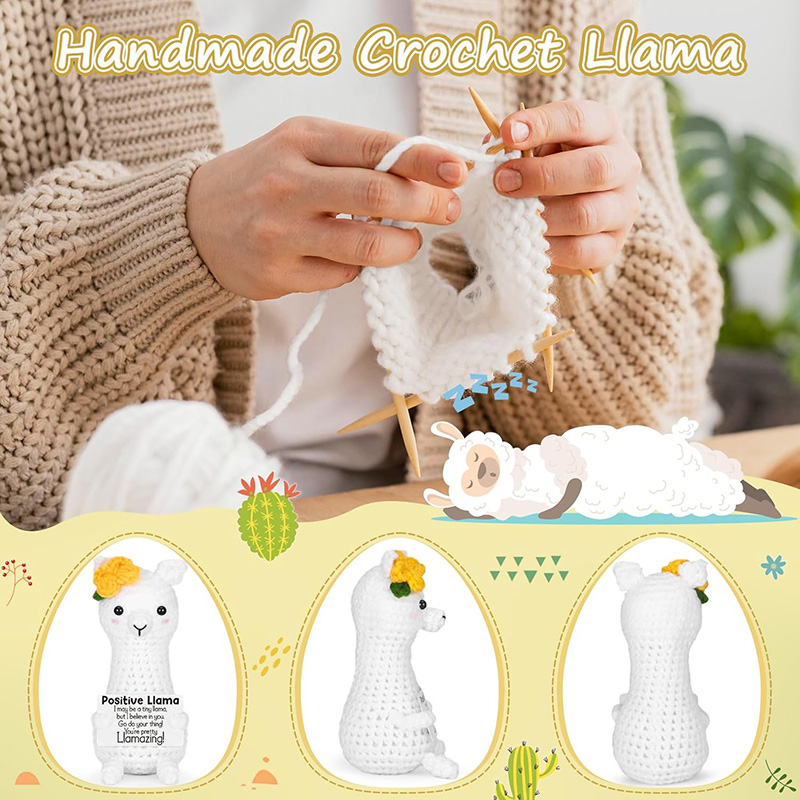 Funny Handmade Crochet Llama P - Home Textiles Europe reseña y precio