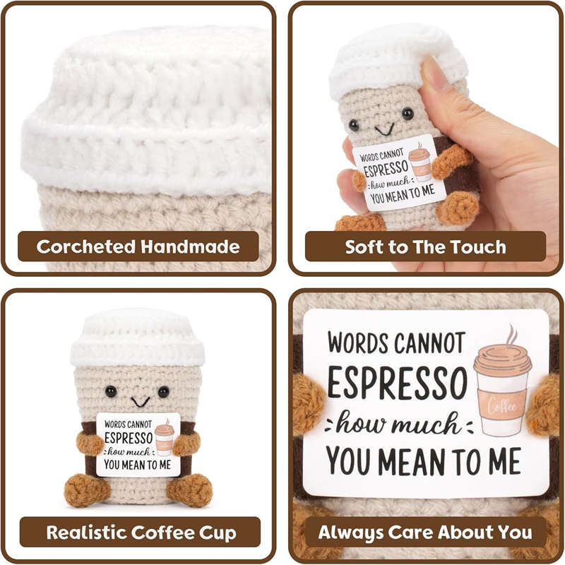 Handmade Crochet Coffee Doll w - Home Textiles Today reseña y precio