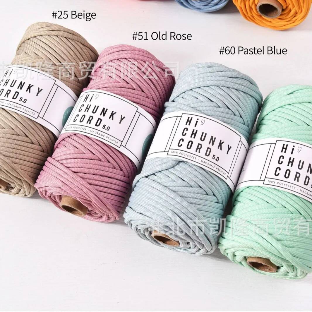 Soft Polyester Chunky Cord 5mm - Home Textiles Consultant reseña y precio