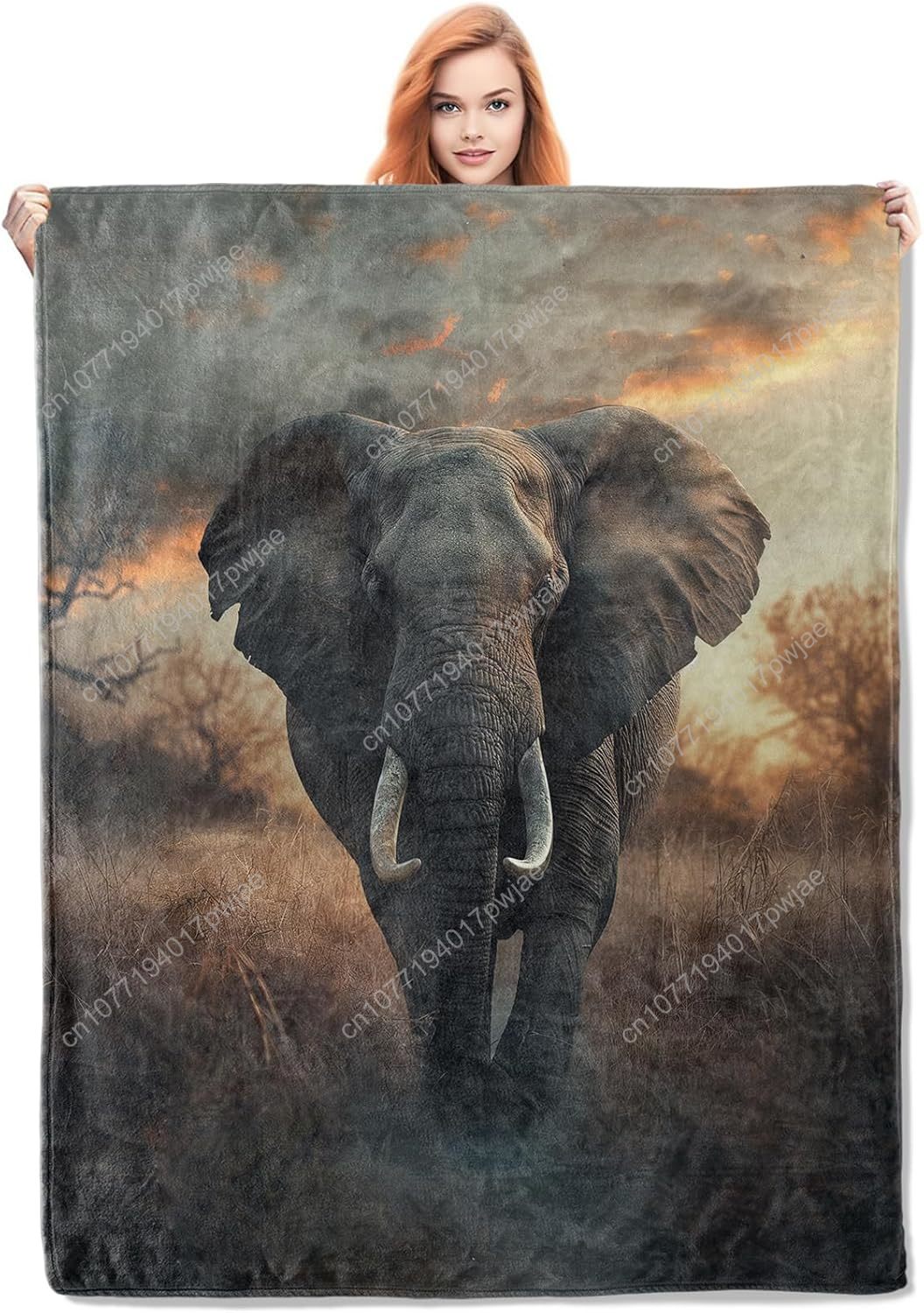 Elephant Fleece Blanket, Reali - Home Of Textiles reseña y precio