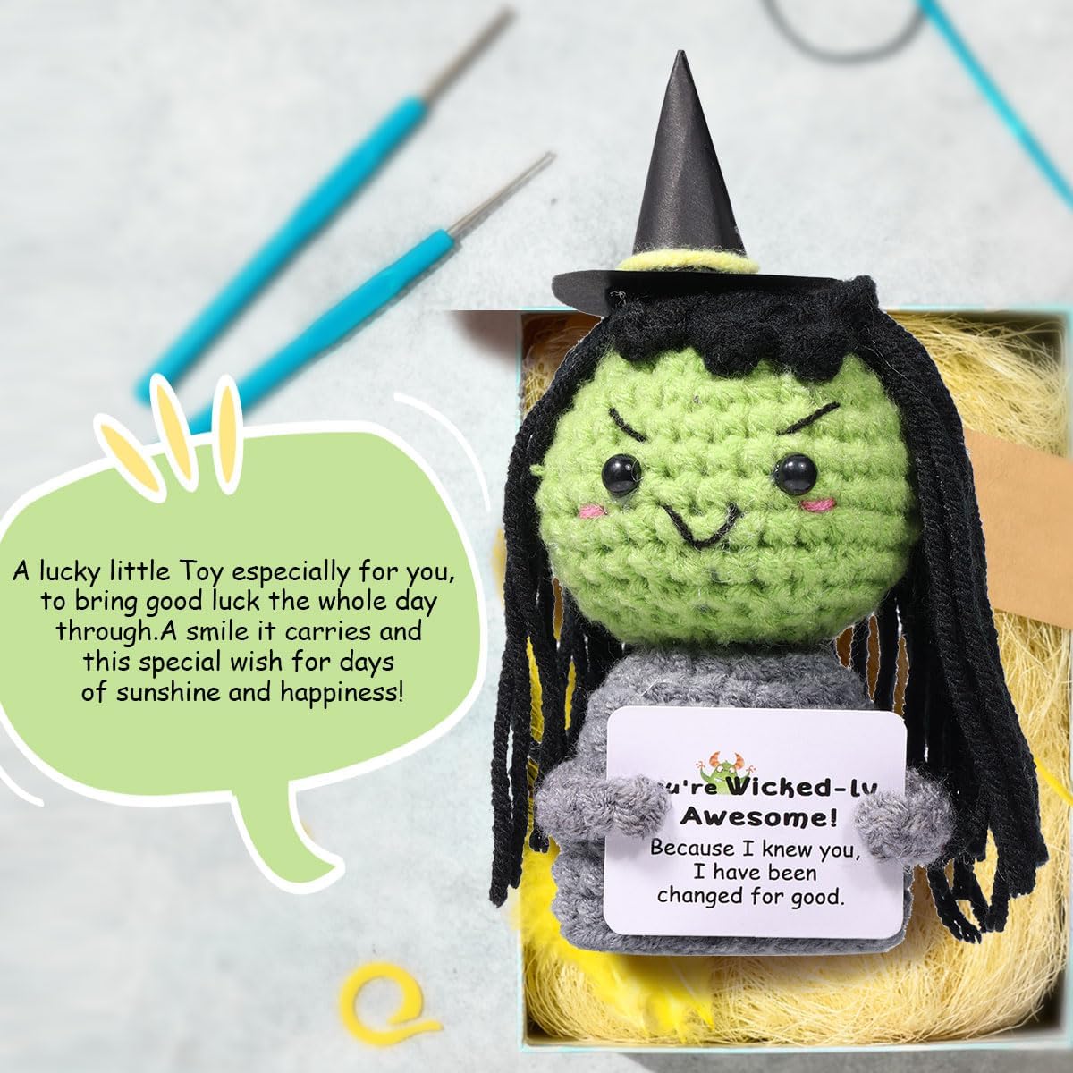 Crochet Positive Funny Wicked  - Home Textiles Europe reseña y precio