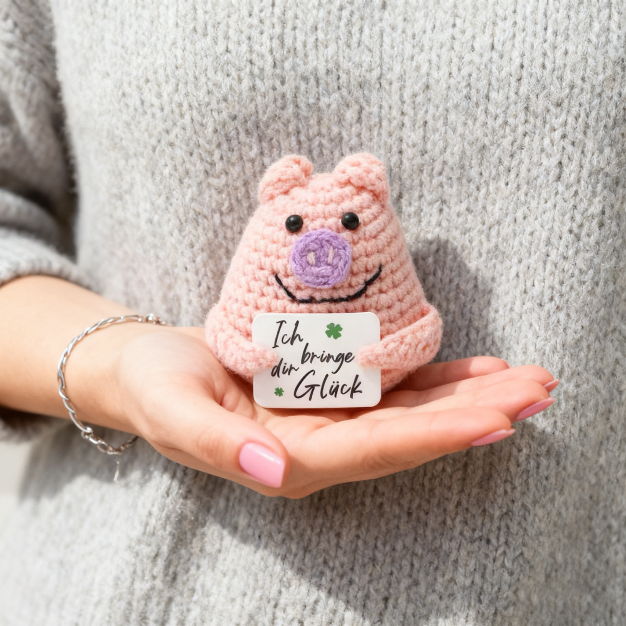Crochet Emotional Support Pig  - Home Textiles Today reseña y precio