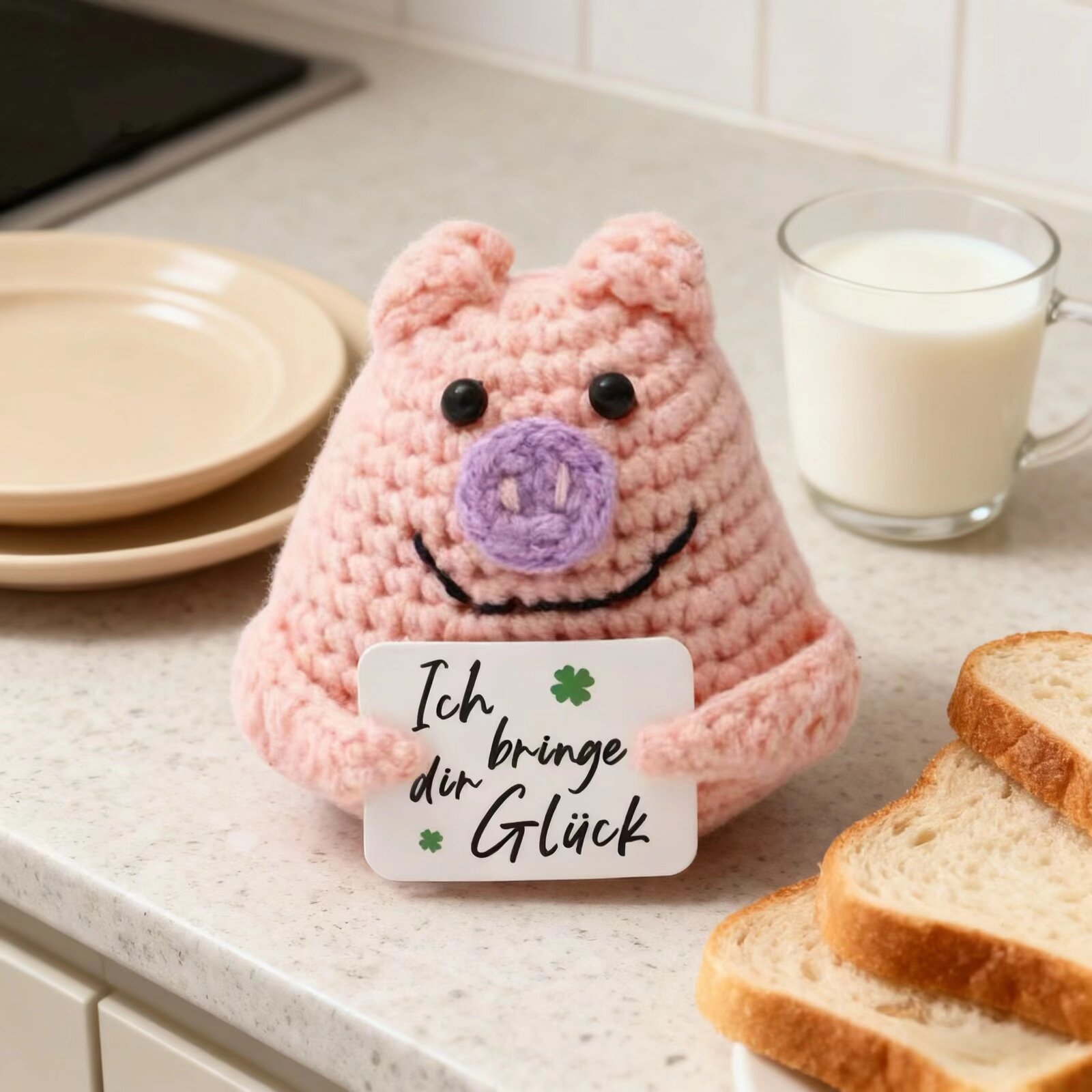 Crochet Emotional Support Pig  - Home Textiles Today reseña y precio