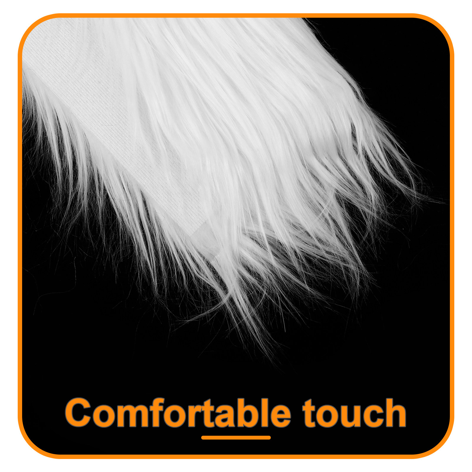 2Pcs Square Long Hair Faux Fab - Home Textiles And Decor reseña y precio
