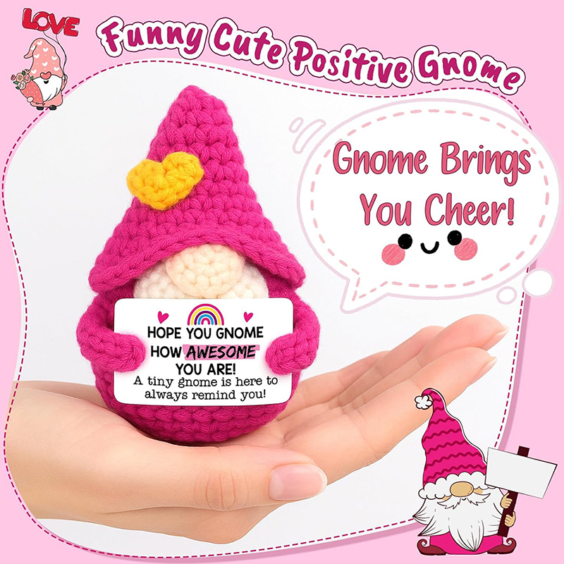 Positive Energy Crochet Gnome  - Home Textiles Today reseña y precio