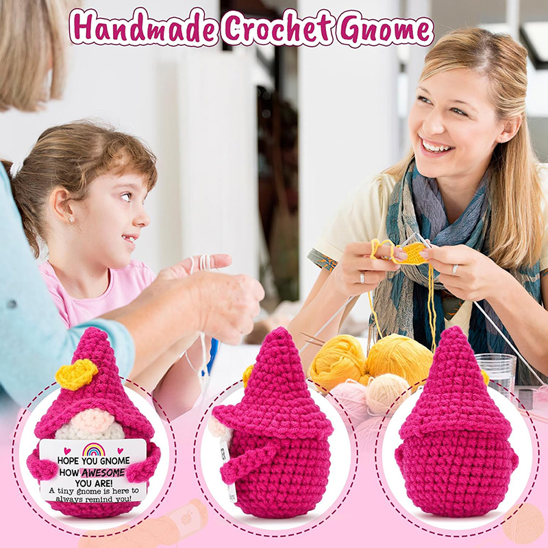 Positive Energy Crochet Gnome  - Home Textiles Today reseña y precio