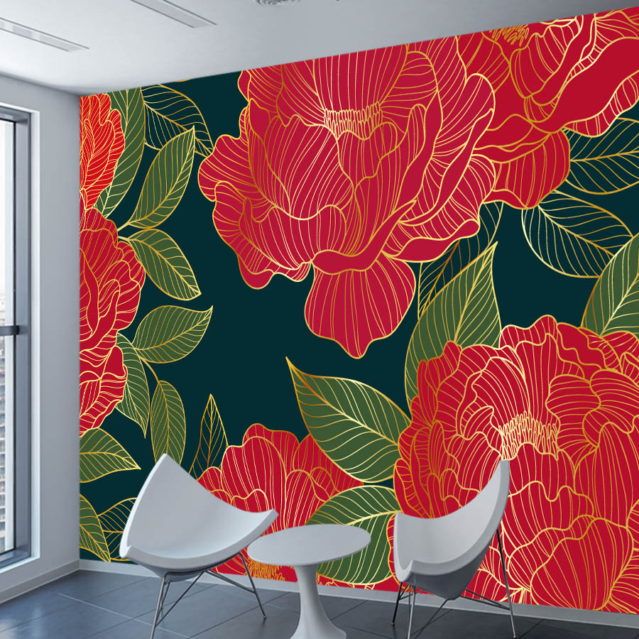 20+ Floral Red Peony Nature Ph - Home Textiles Photos reseña y precio