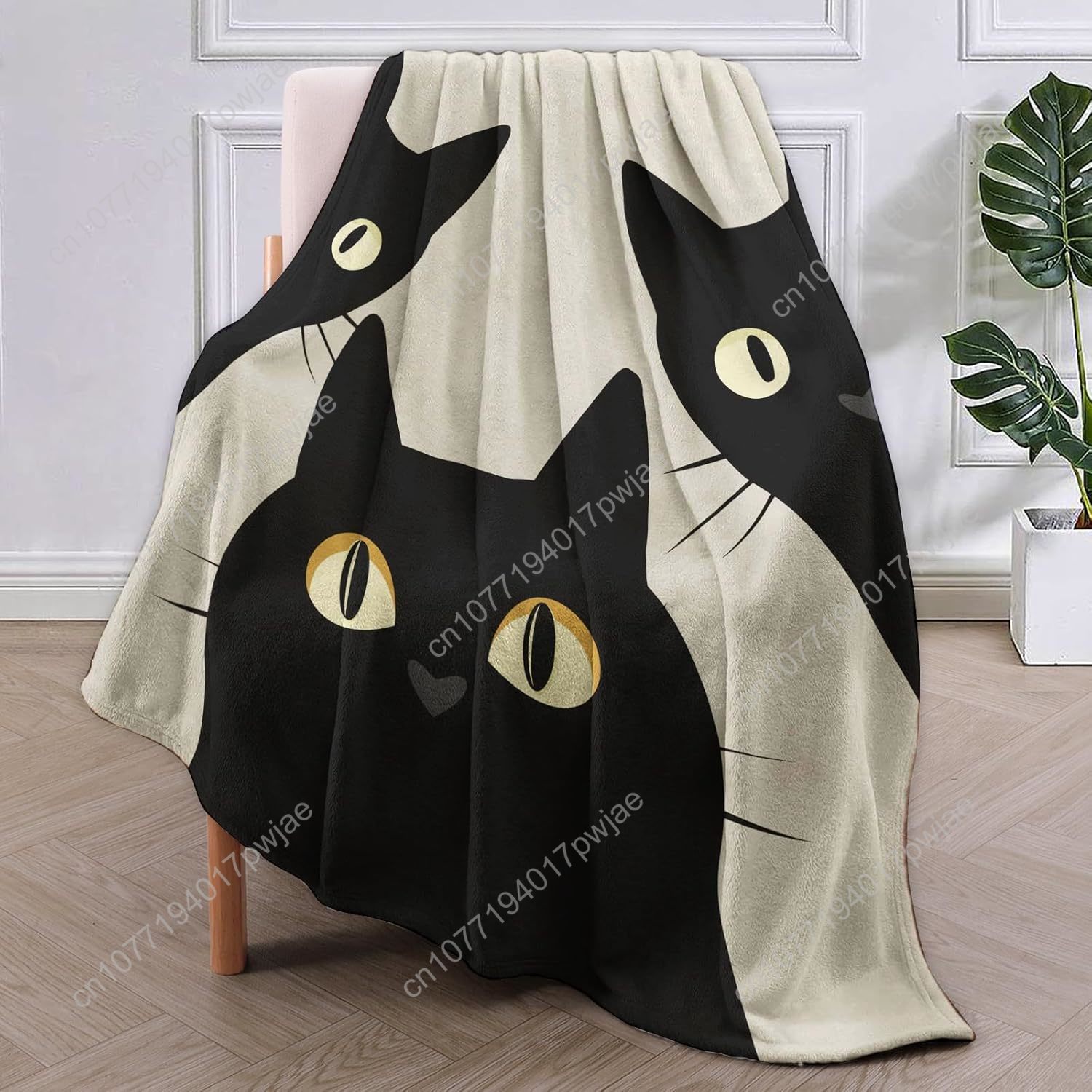 Funny Cat Blanket Gifts for Wo - Home Of Textiles reseña y precio