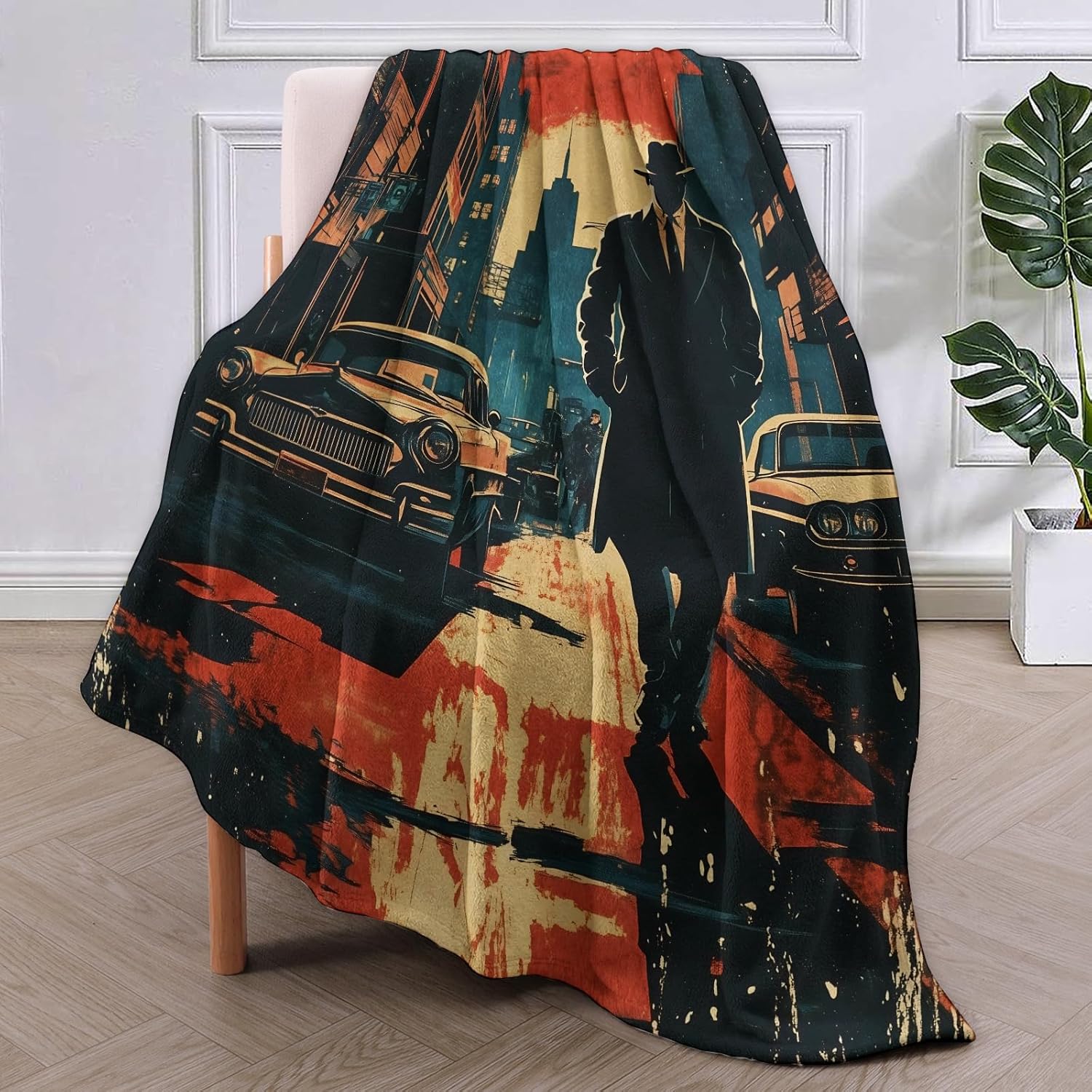 Noir Detective Blanket Gifts f - Home Of Textiles reseña y precio