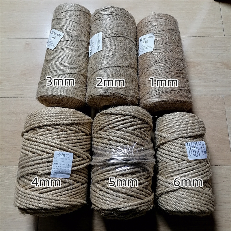 1/2/3/4/5/6mm Diameter Jute Tw - Home Textiles Photos reseña y precio