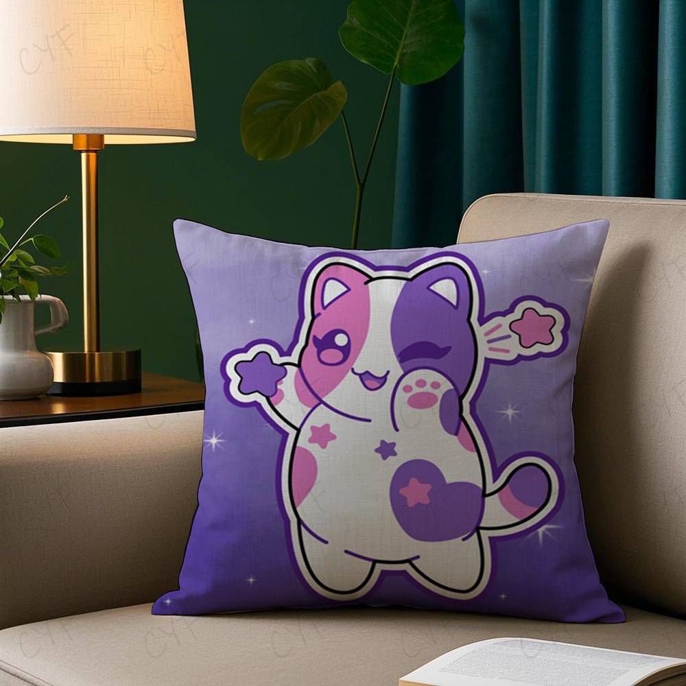 Aphmau Meow Anime Cats Pillow  - Home Textiles Photos reseña y precio