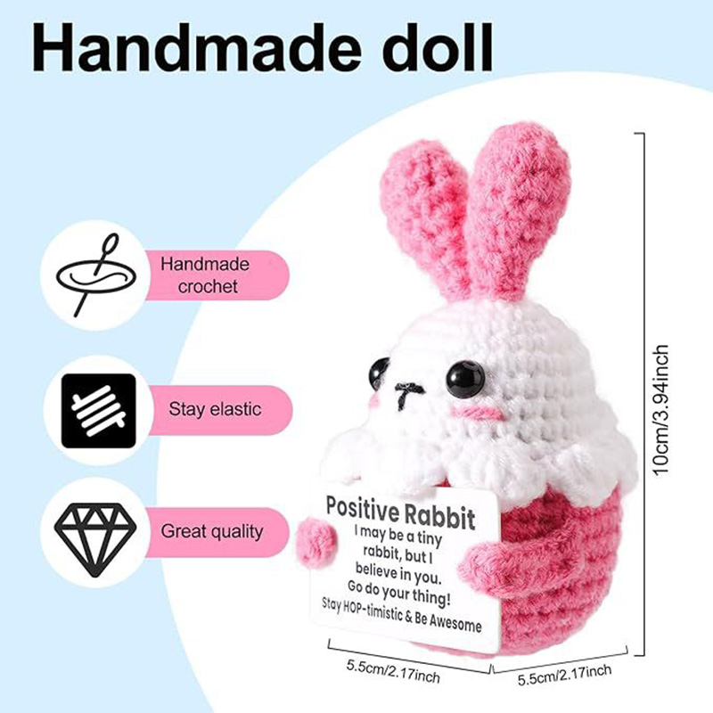 Crochet Rabbit Doll Ornament H - Home Textiles Europe reseña y precio
