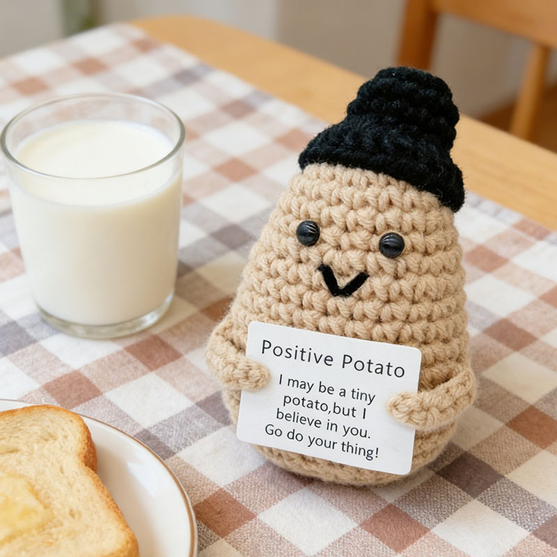 Cute Positive Potato Crochet D - Home Textiles Today reseña y precio