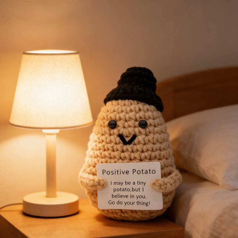Cute Positive Potato Crochet D - Home Textiles Today reseña y precio