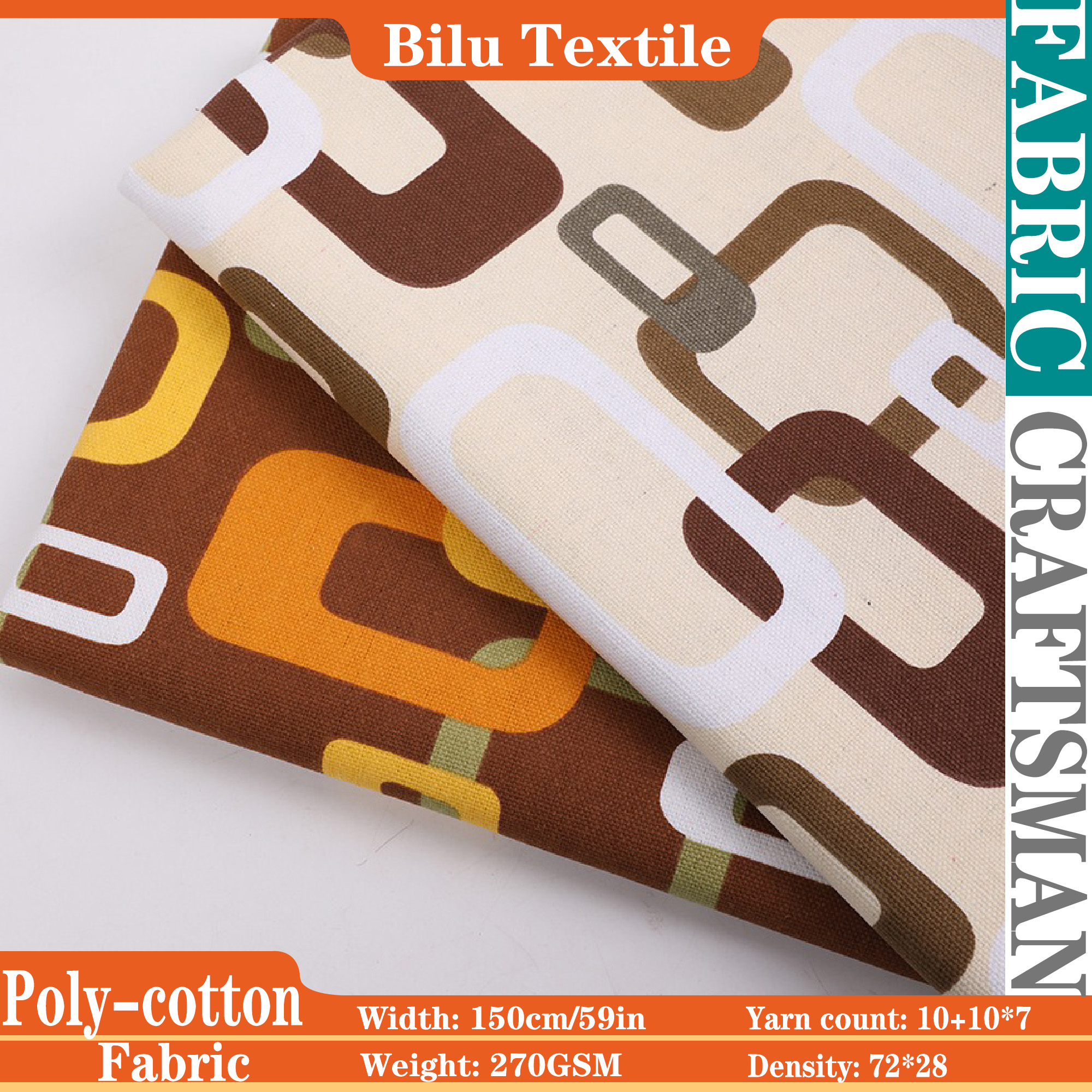 Poly-Cotton Canvas Fabric - De - Home Textiles And Decor reseña y precio